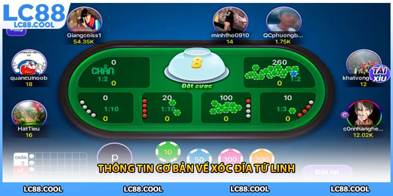 Thông tin cơ bản về xóc đĩa tứ linh