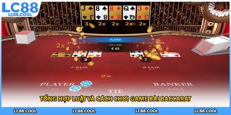Tổng hợp luật và cách chơi game bài baccarat